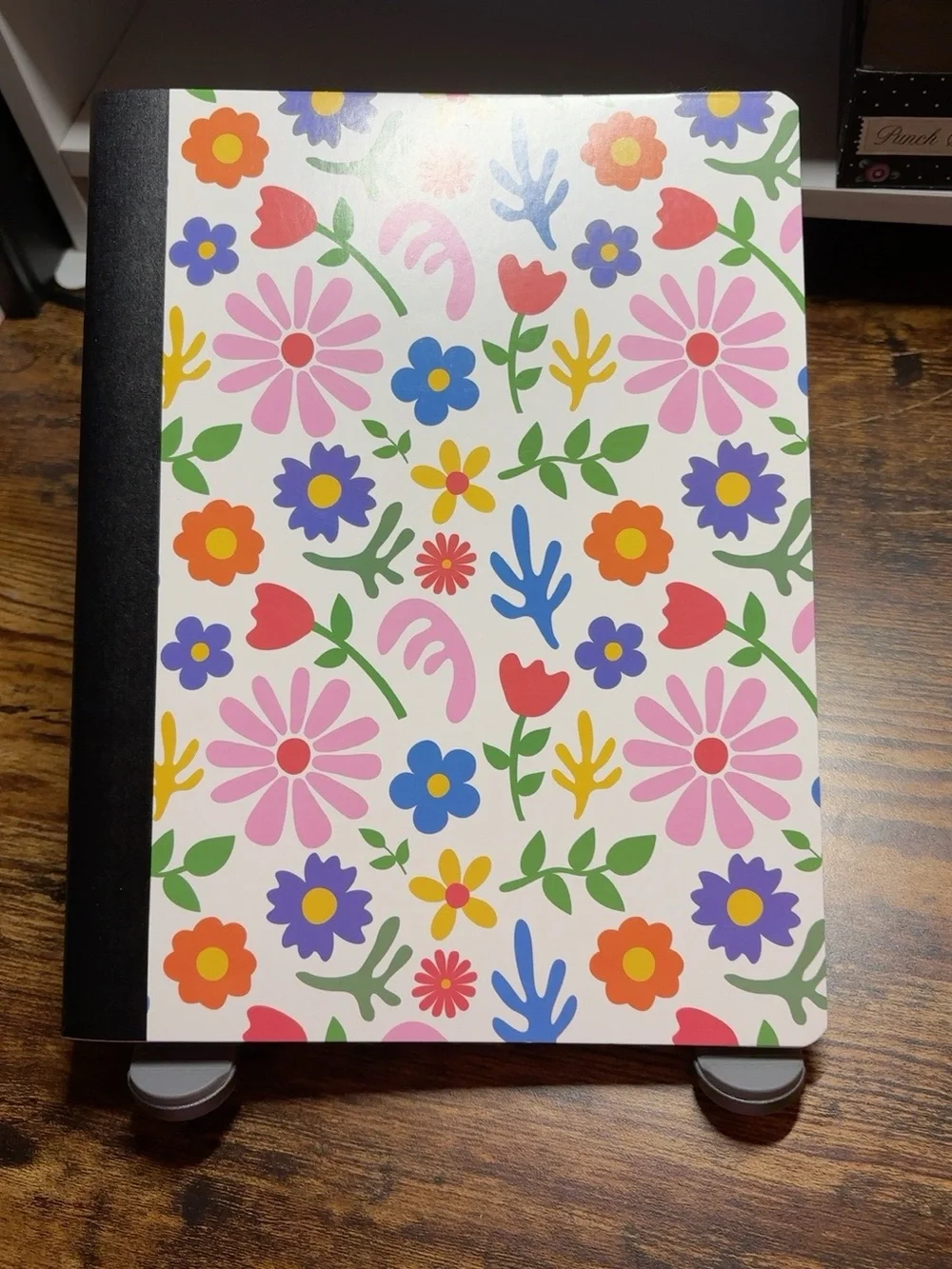 Floral Pattern Hardcover Notebook - Multicolor composition journal